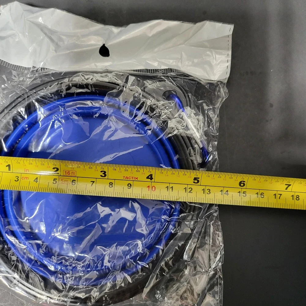 Blue Collapsible Silicone Pet Bowl Portable Travel Water Dish with Carabiner